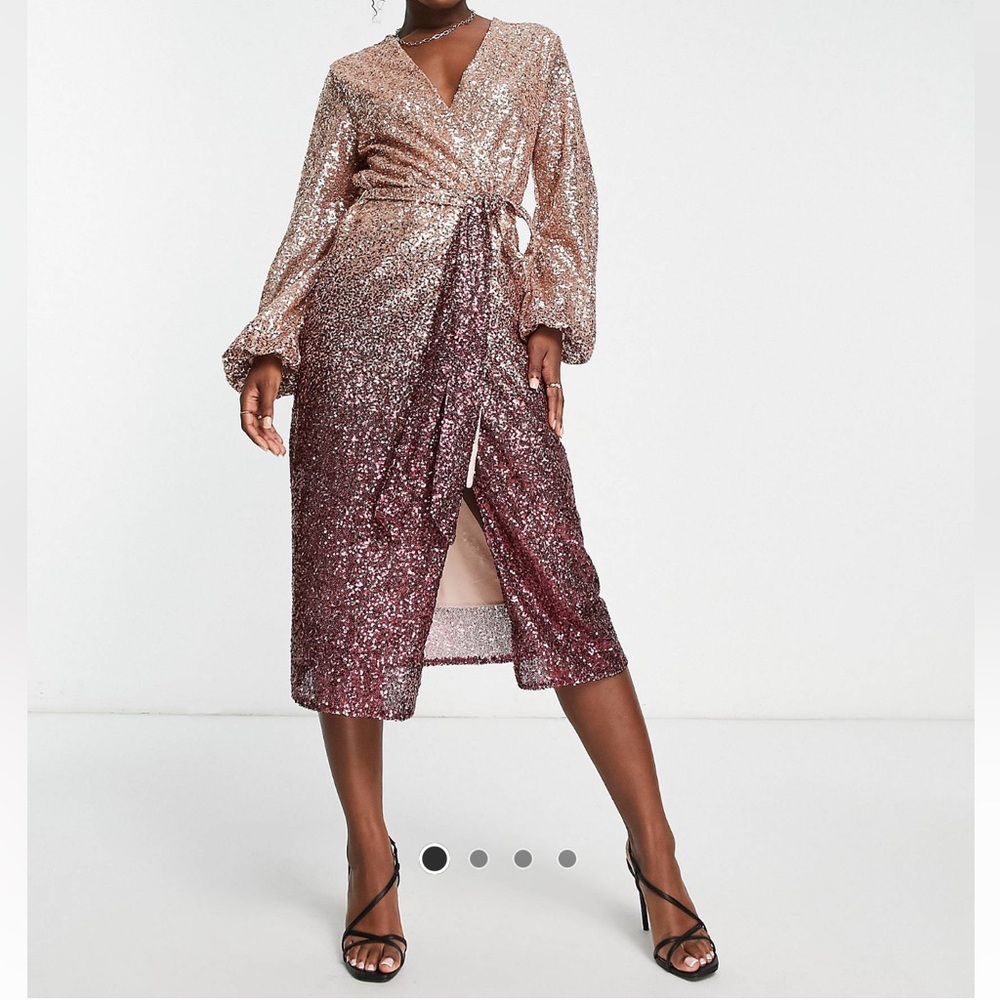 Asos ombré wrap dress